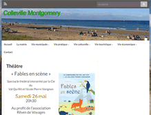 Tablet Screenshot of colleville-montgomery.fr